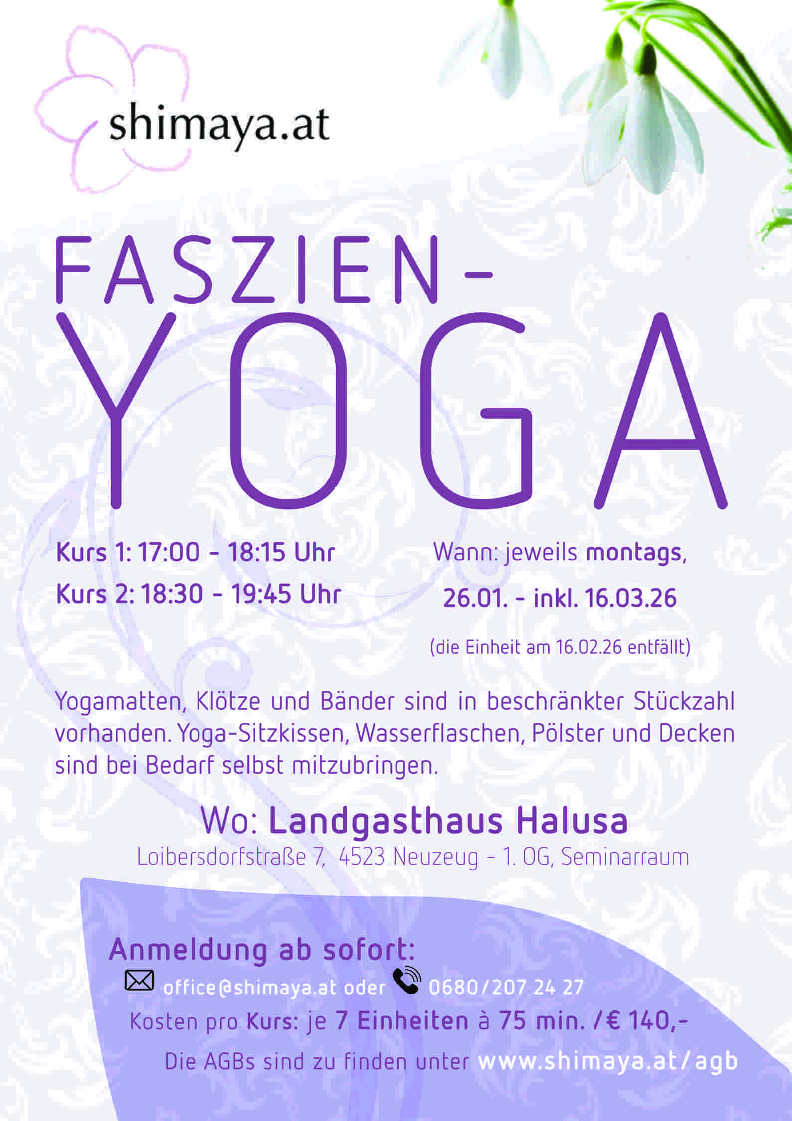Faszienyoga-Kurs im Jahr 2026